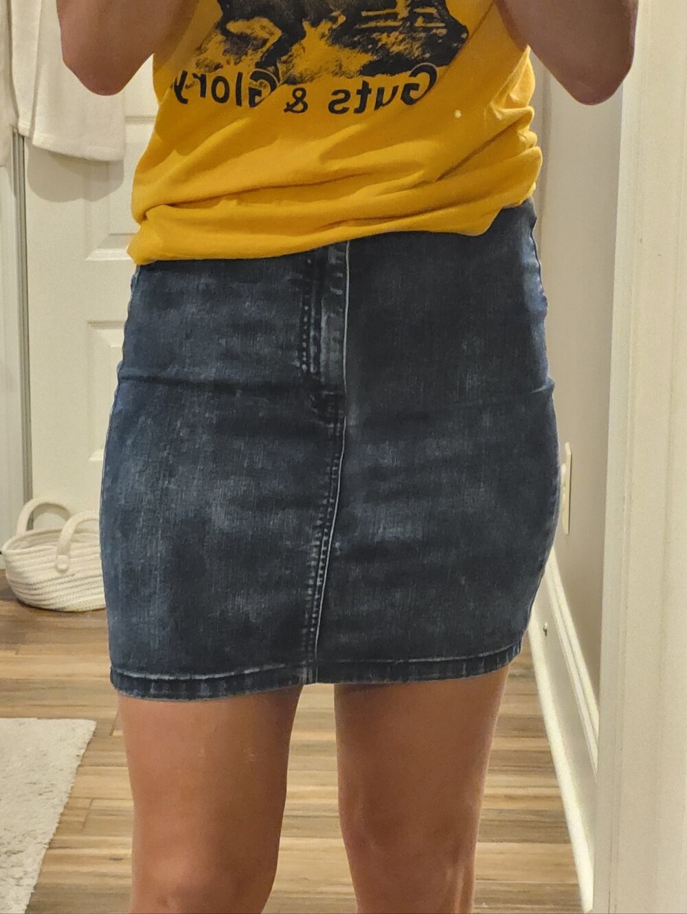 American Eagle Super Stretch Denim Blue Women's Skirt